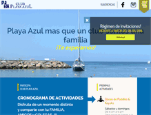 Tablet Screenshot of clubplayaazul.com.ve